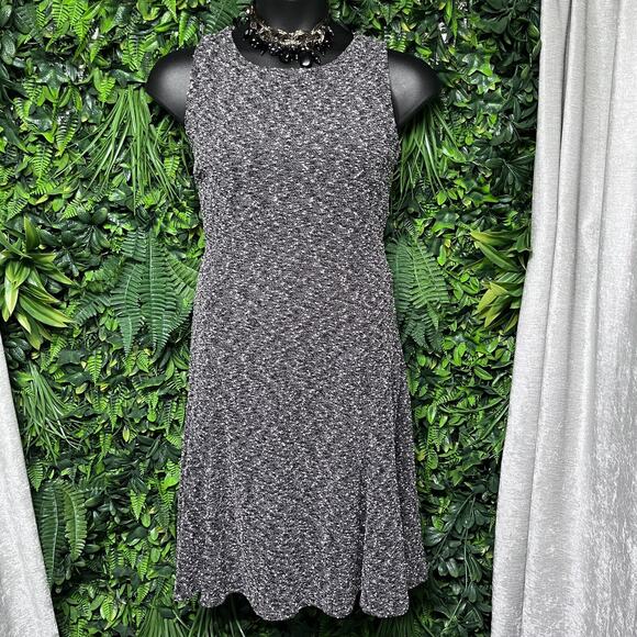 EVA MENDES Dress Women 14 Brown Beige Fit Flare Sheath Career Cocktail 2677 - Picture 2 of 7